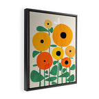 Sunflower and Bee Framed Canvas Print Gallery Image 2