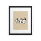 The angel and devil and cat Framed Art Print Gallery Image 5