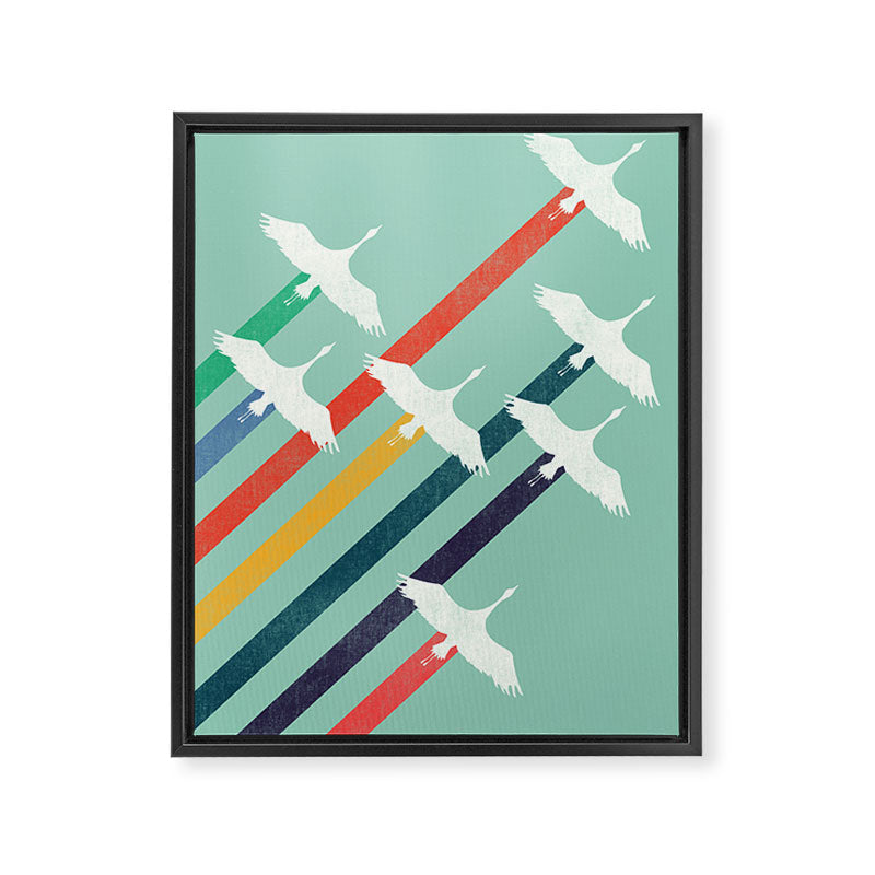 The Cranes Framed Canvas Print Gallery Image 6