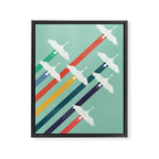 The Cranes Framed Canvas Print Gallery Image 6