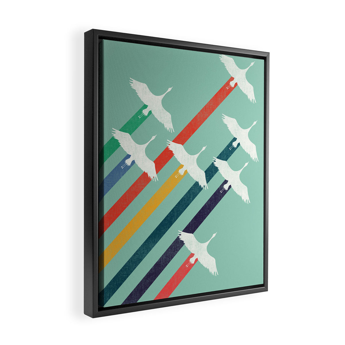 The Cranes Framed Canvas Print Gallery Image 2