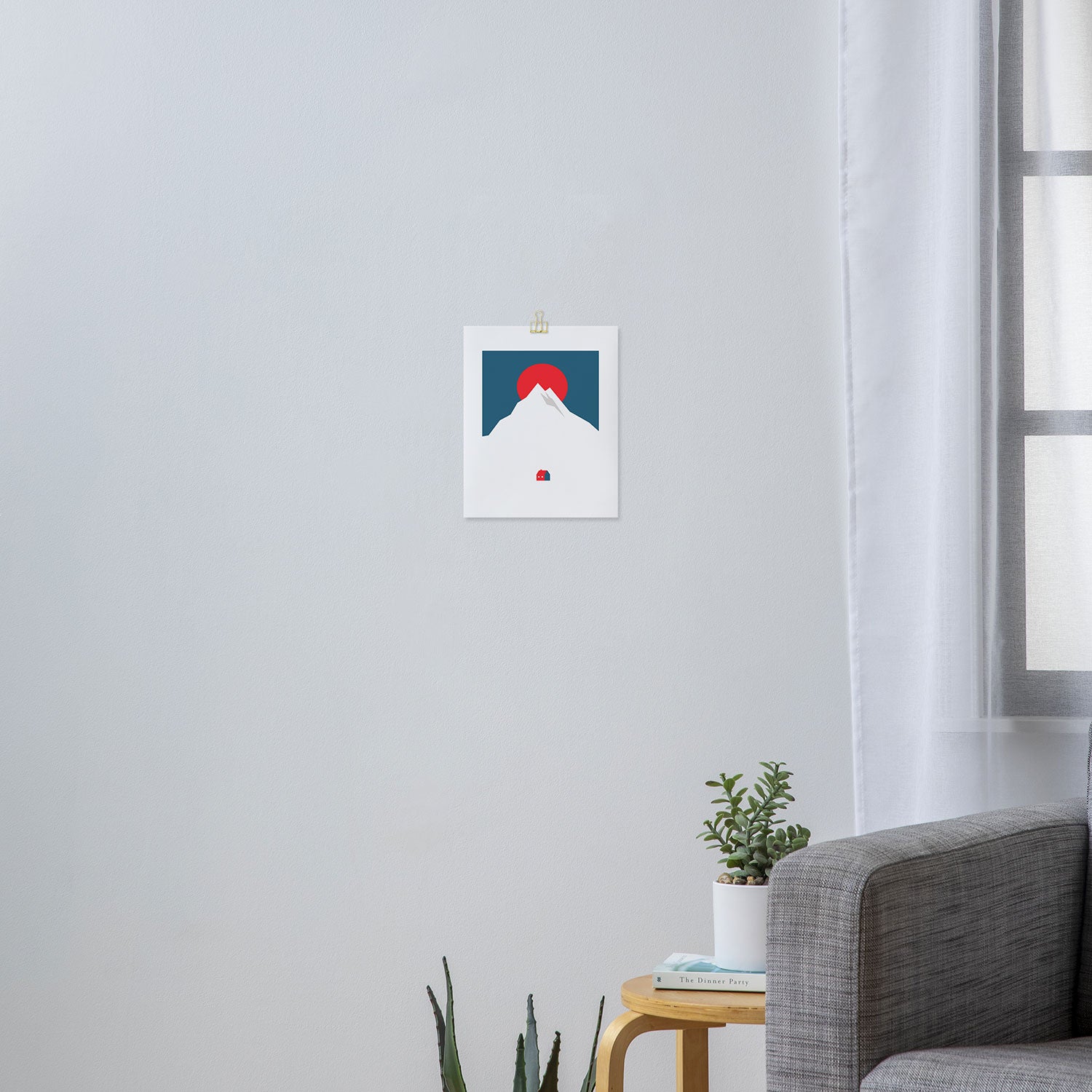 The foot of the mountain Art Print Gallery Image 3