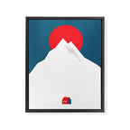 The foot of the mountain Framed Canvas Print Gallery Image 6