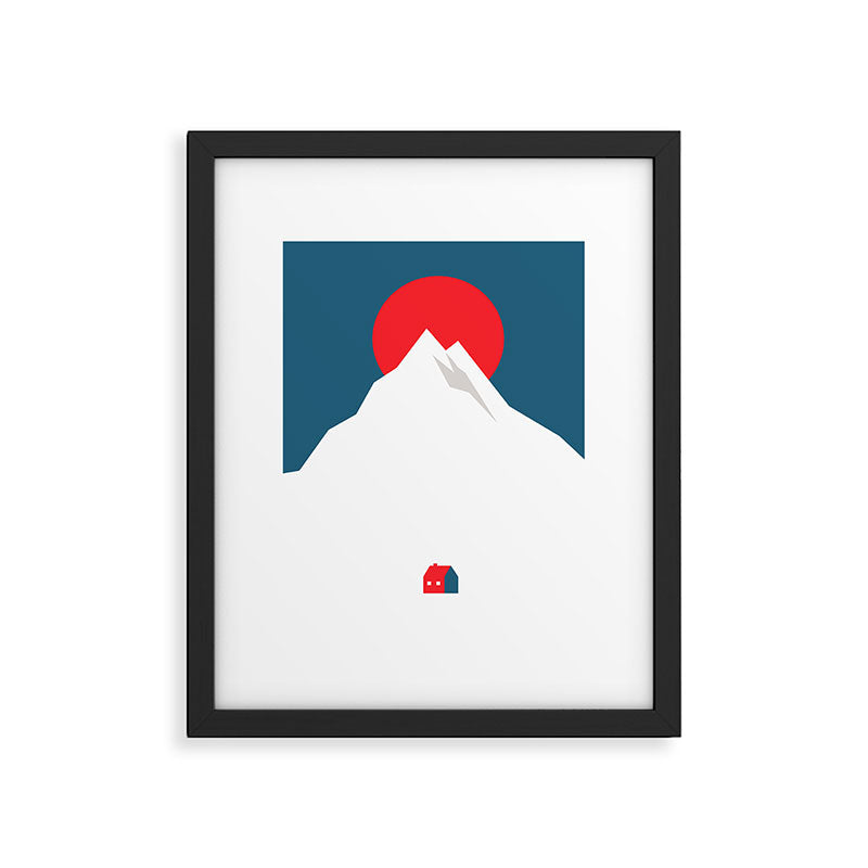 The foot of the mountain Framed Art Print Gallery Image 5