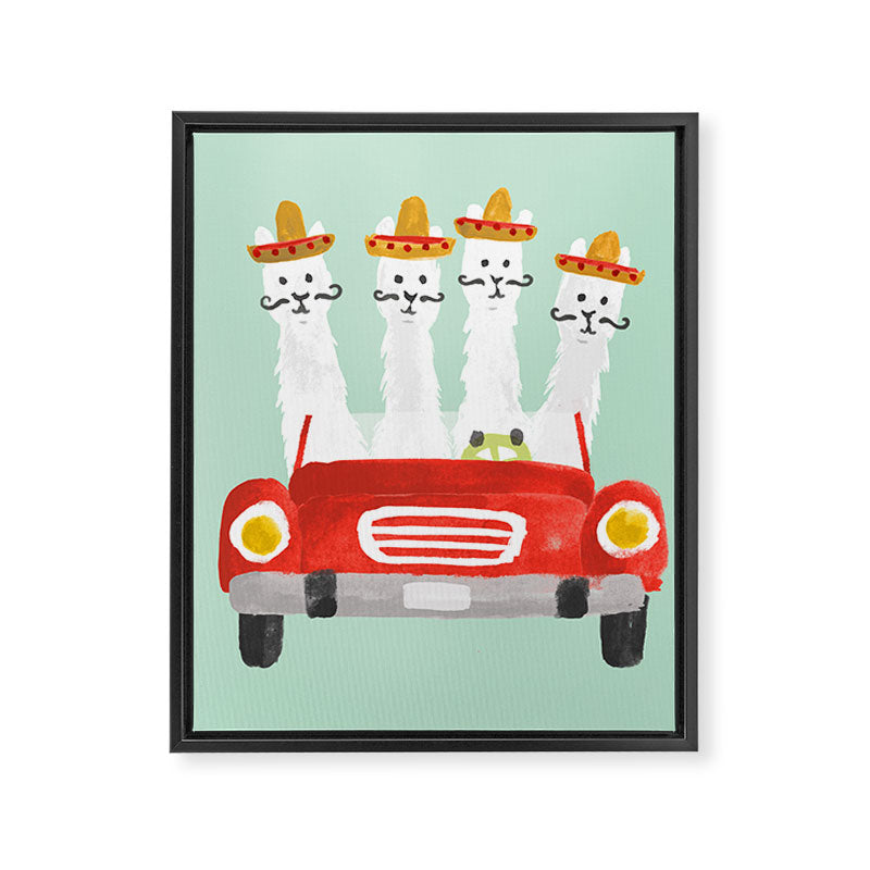 The four amigos Framed Canvas Print Gallery Image 6