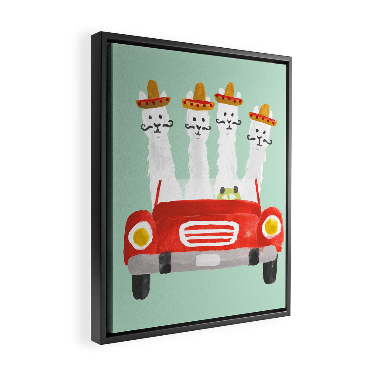 The four amigos Framed Canvas Print Gallery Image 2