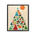 The house at the pine forest Framed Canvas Print Gallery Image 6