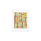 The map (after Mondrian) Art Print Gallery Image 1