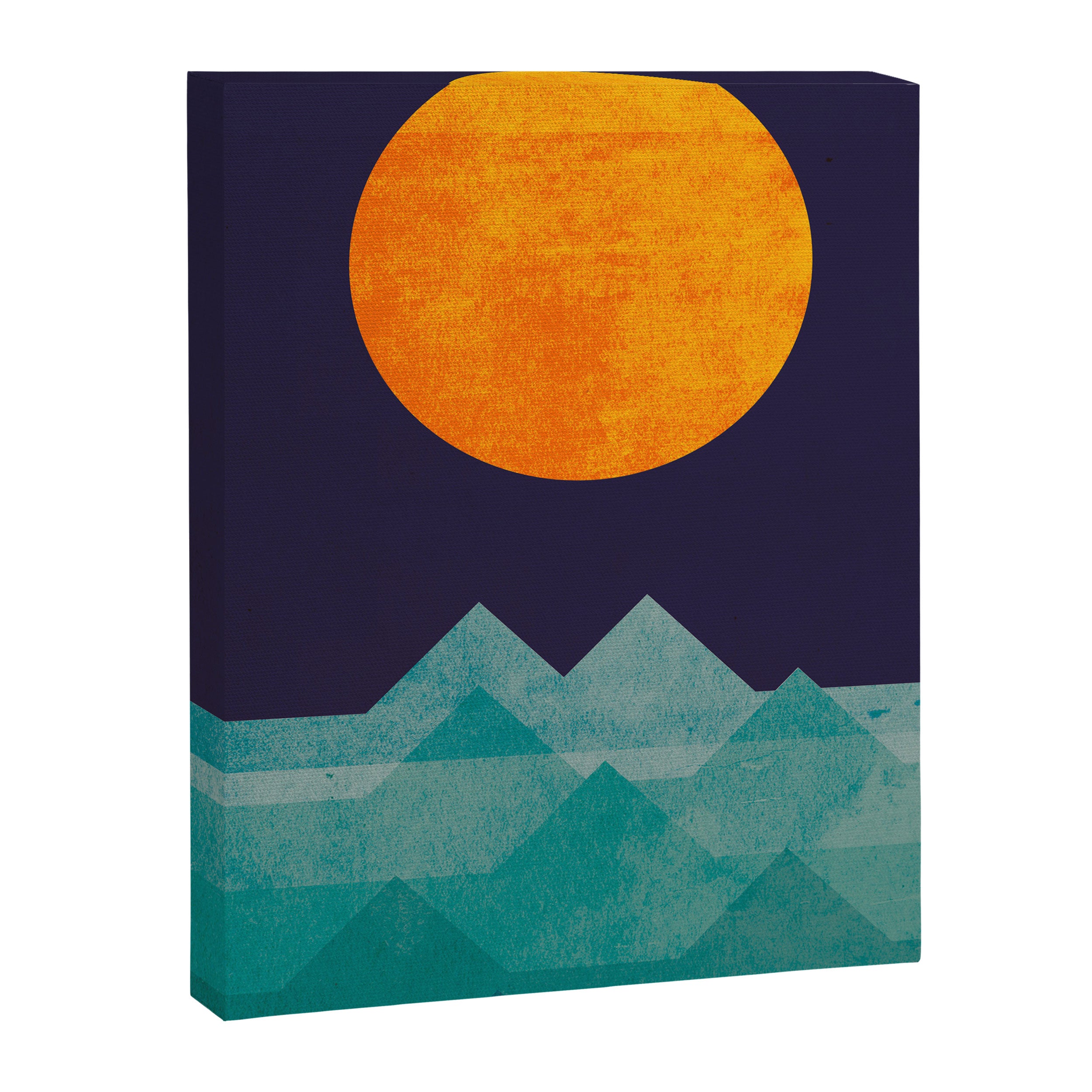 The ocean, the sea, the wave - night scene Canvas Print Gallery Image 6