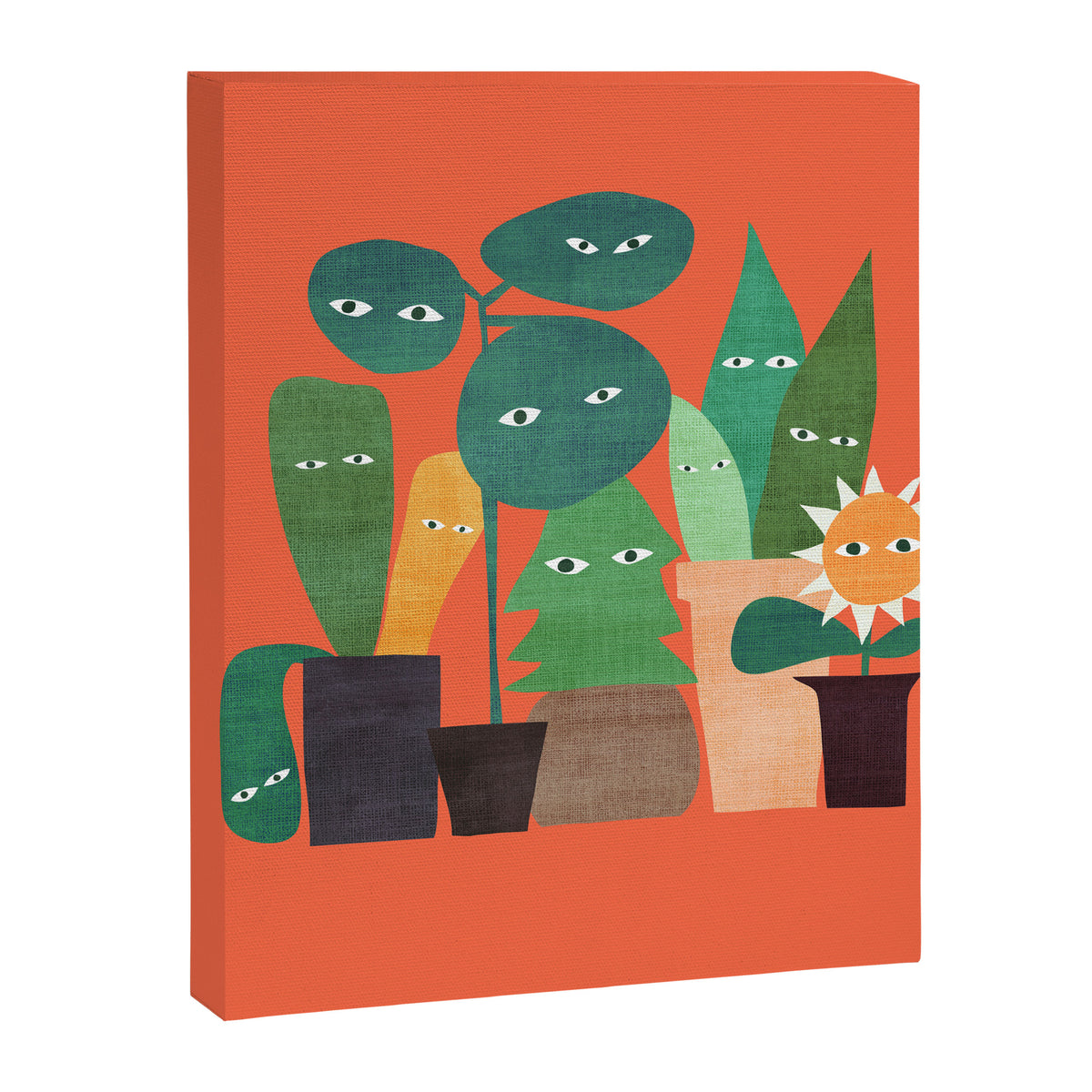 The plants are watching (paranoidos maximucho) Canvas Print Gallery Image 6