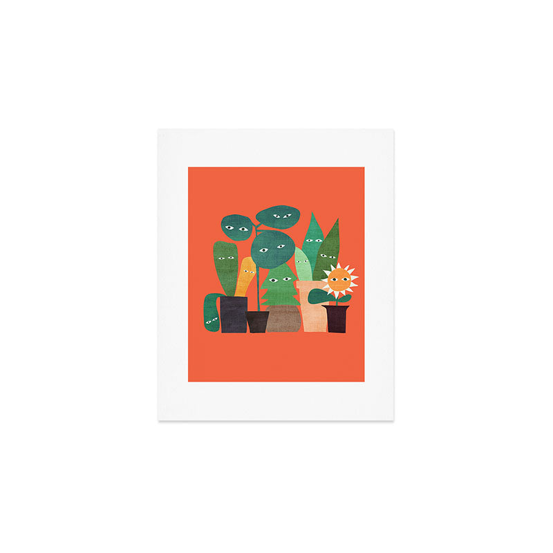 The plants are watching (paranoidos maximucho) Art Print Gallery Image 1