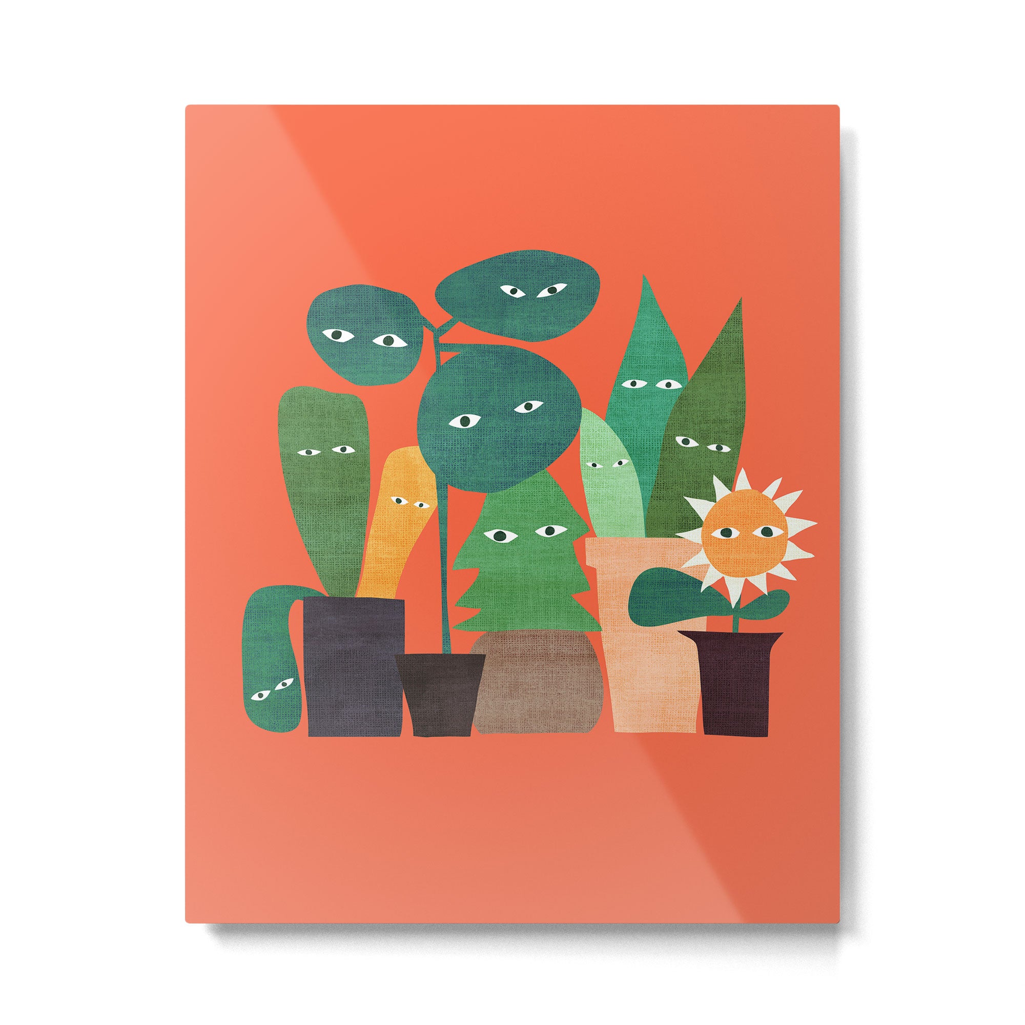 The plants are watching (paranoidos maximucho) Metal Print Gallery Image 4