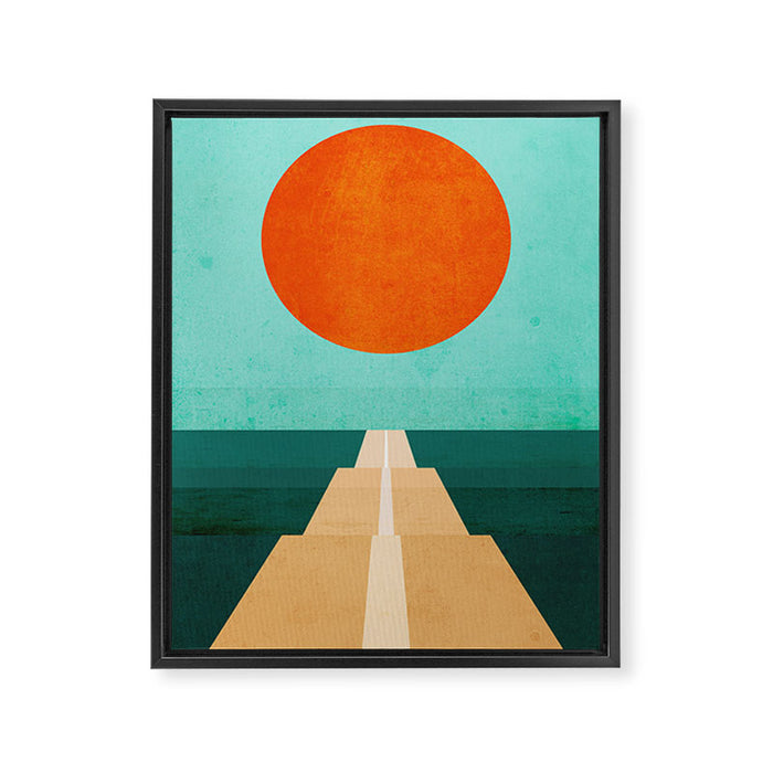 The Road Less Traveled Framed Canvas Print Gallery Image 1