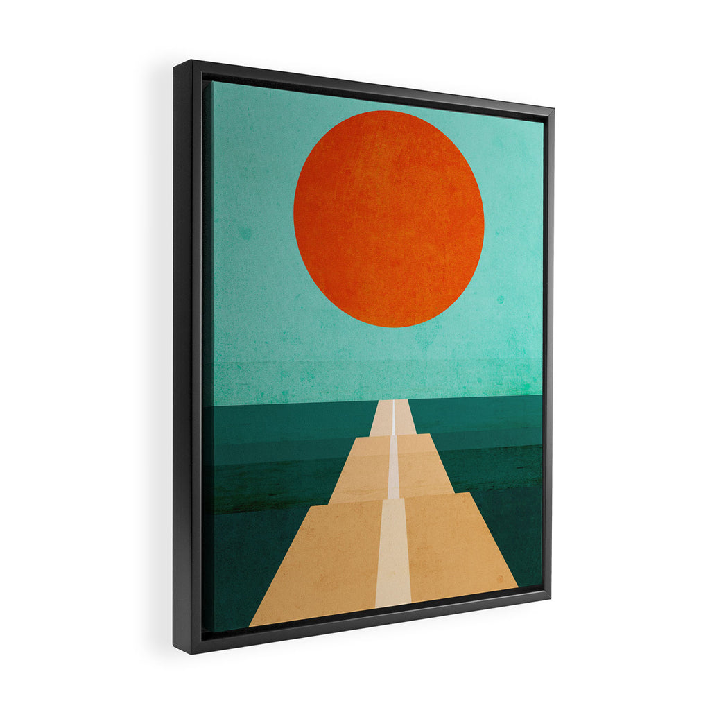 The Road Less Traveled Framed Canvas Print Gallery Image 2
