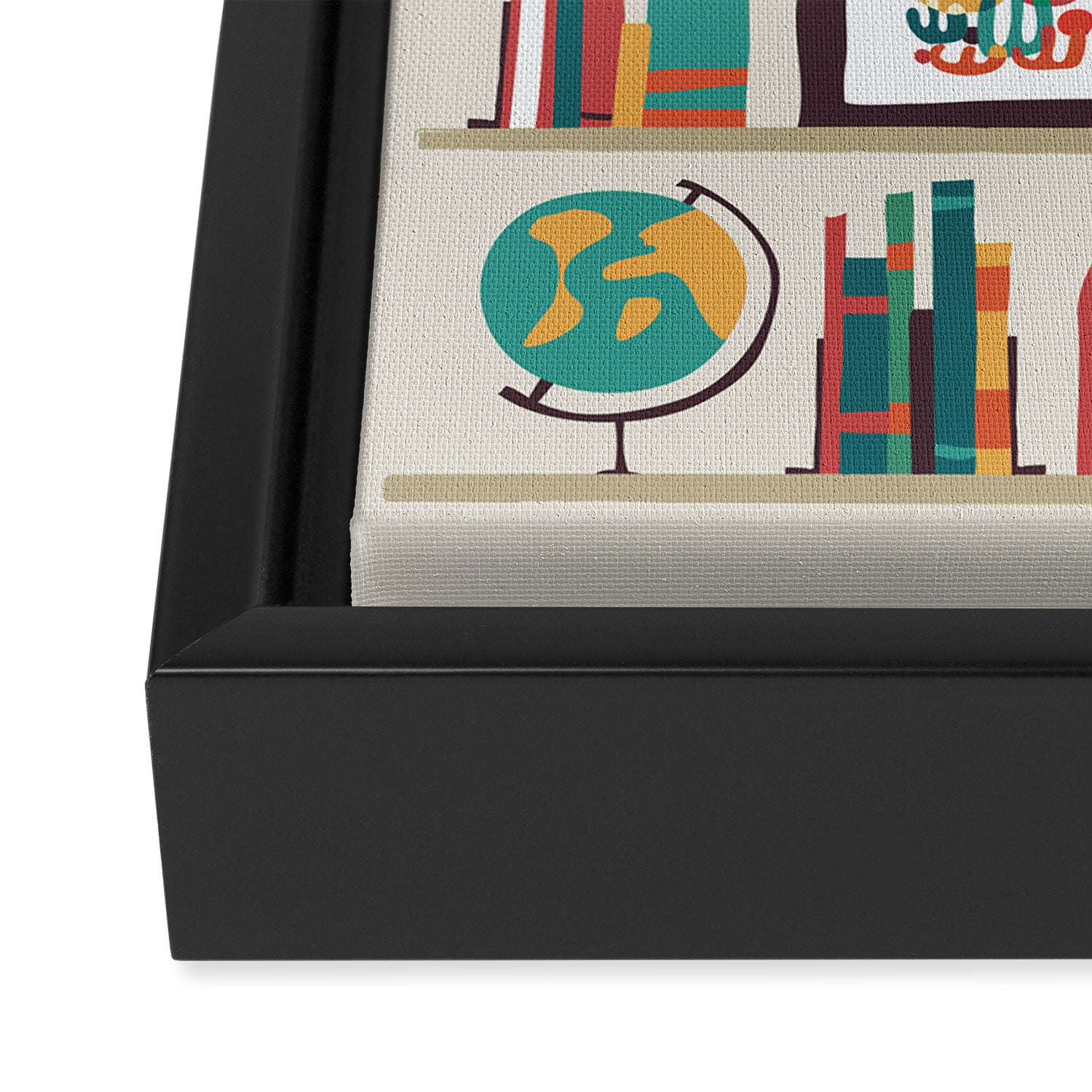 The shelf Framed Canvas Print Gallery Image 3