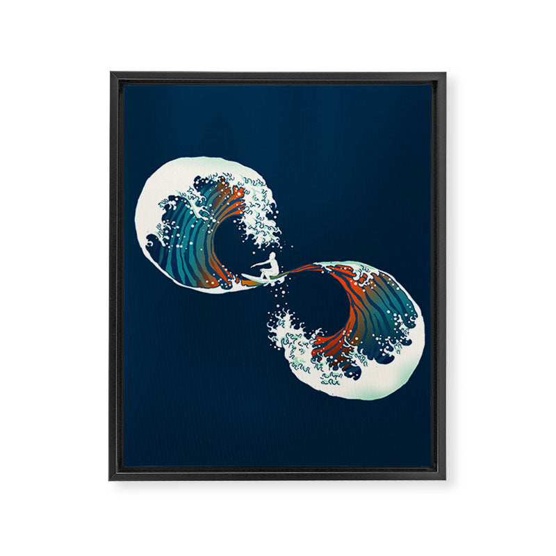 The Wave is forever Framed Canvas Print Gallery Image 8