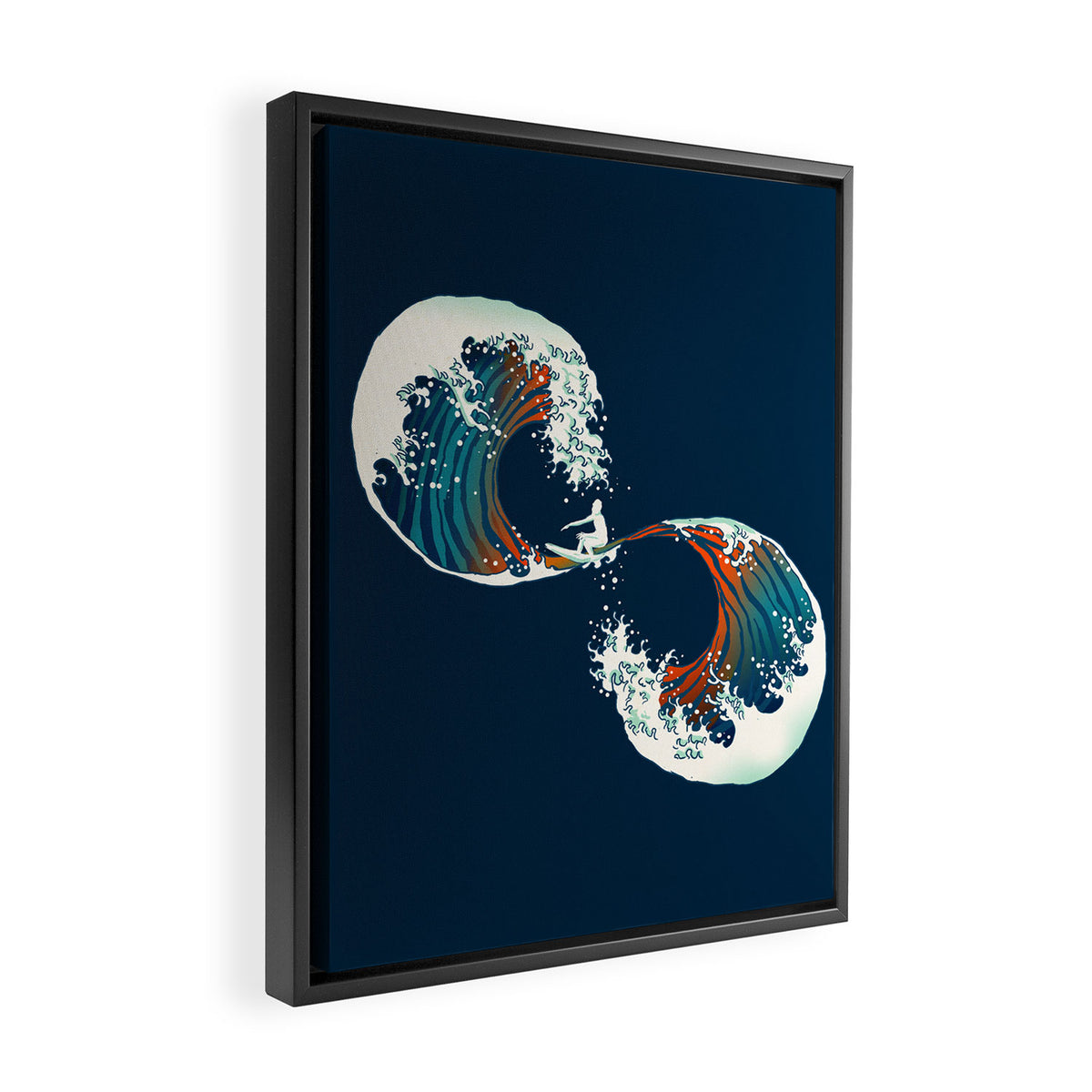 The Wave is forever Framed Canvas Print Gallery Image 2