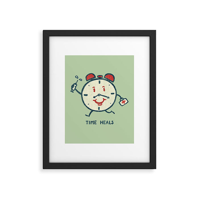 Time heals Framed Art Print Gallery Image 1
