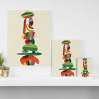 Totem - balanced pebbles Canvas Print Gallery Image 3
