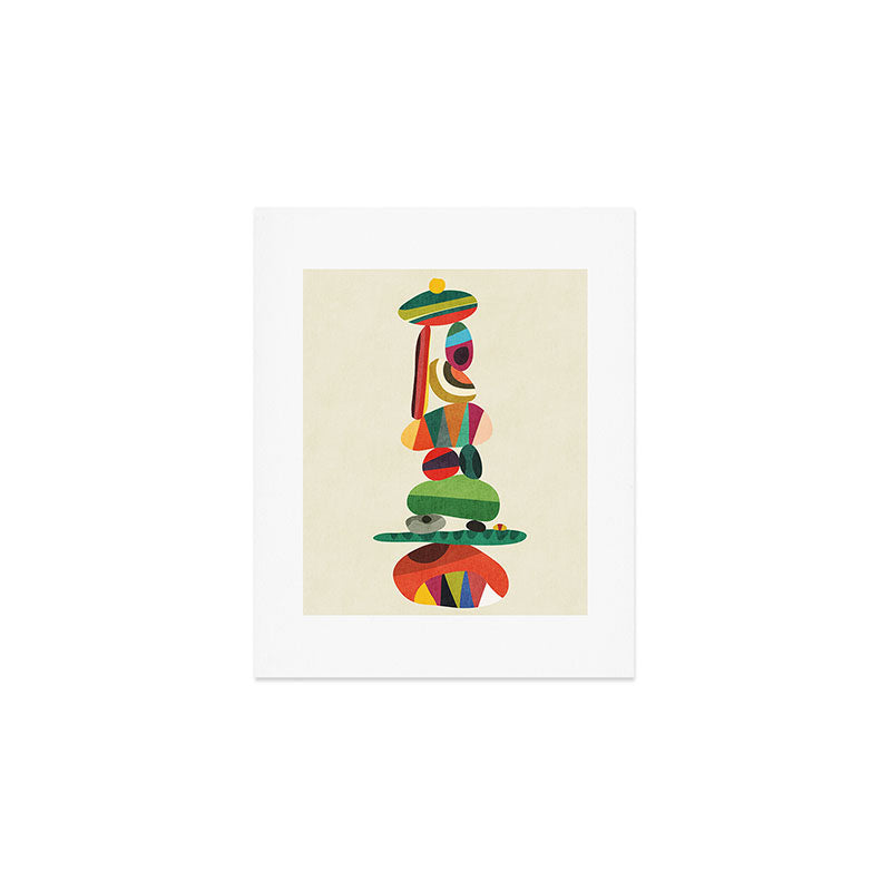 Totem - balanced pebbles Art Print Gallery Image 1