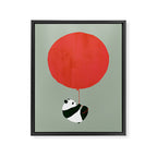 Traveling panda Framed Canvas Print Gallery Image 6