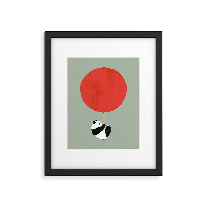 Traveling panda Framed Art Print Gallery Image 1
