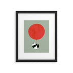 Traveling panda Framed Art Print Gallery Image 5