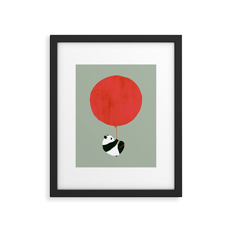 Traveling panda Framed Art Print Gallery Image 5
