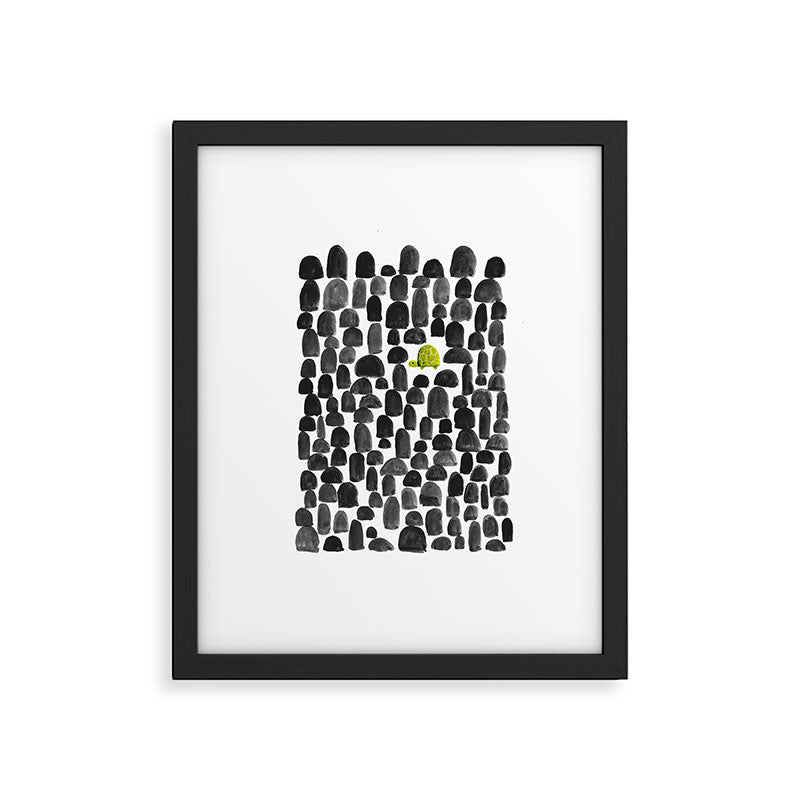 Turtle in Stone Garden Framed Art Print Gallery Image 5