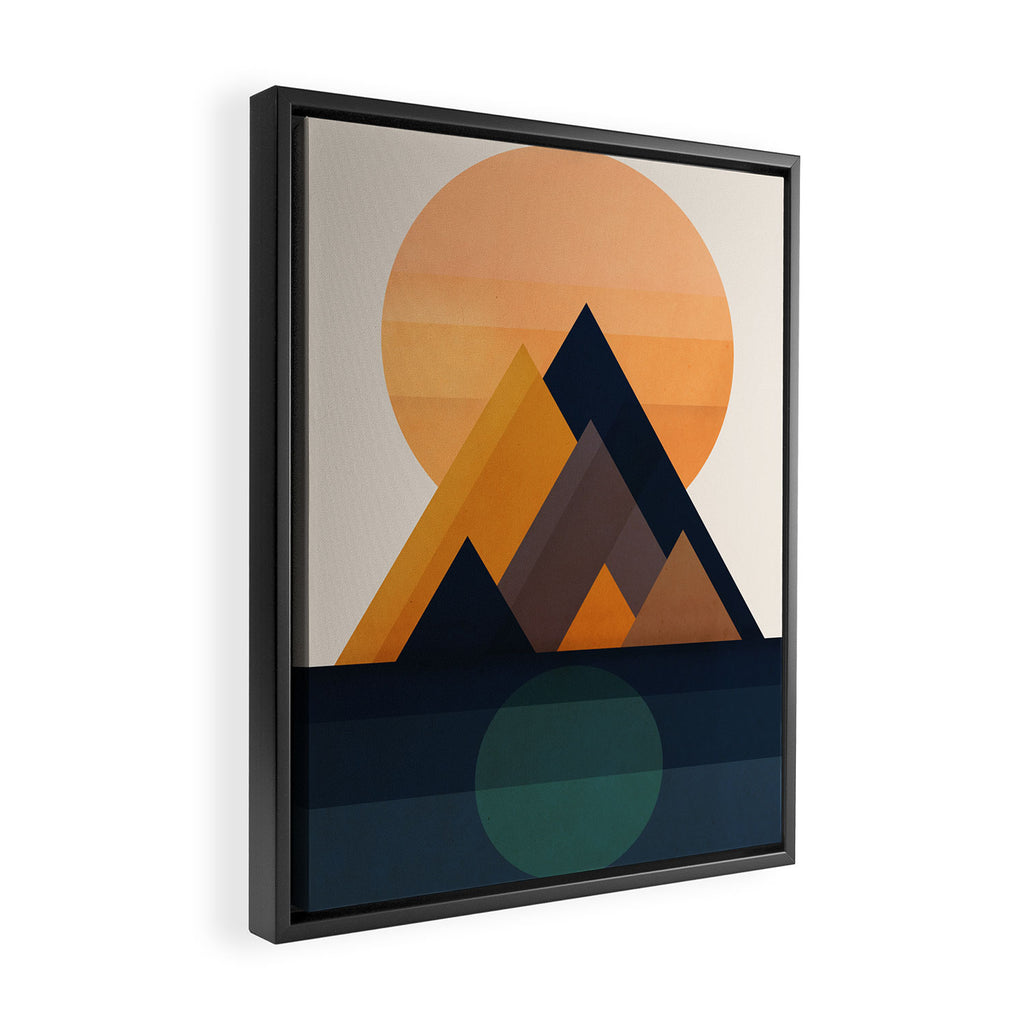 Twin Sun Framed Canvas Print Gallery Image 2