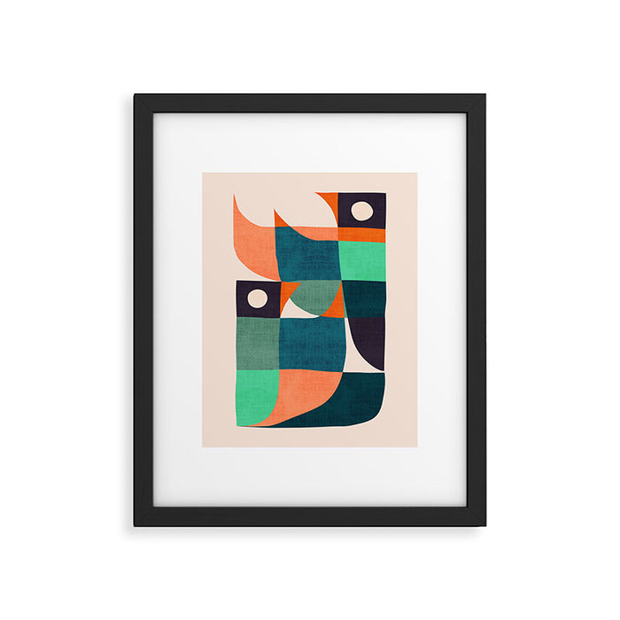 Two birds dancing Framed Art Print Gallery Image 1