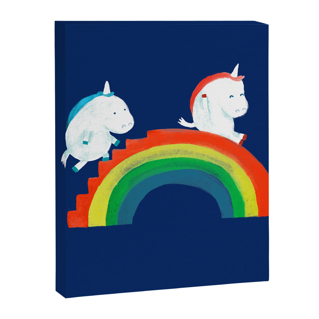 Unicorn on rainbow slide Canvas Print Gallery Image 6