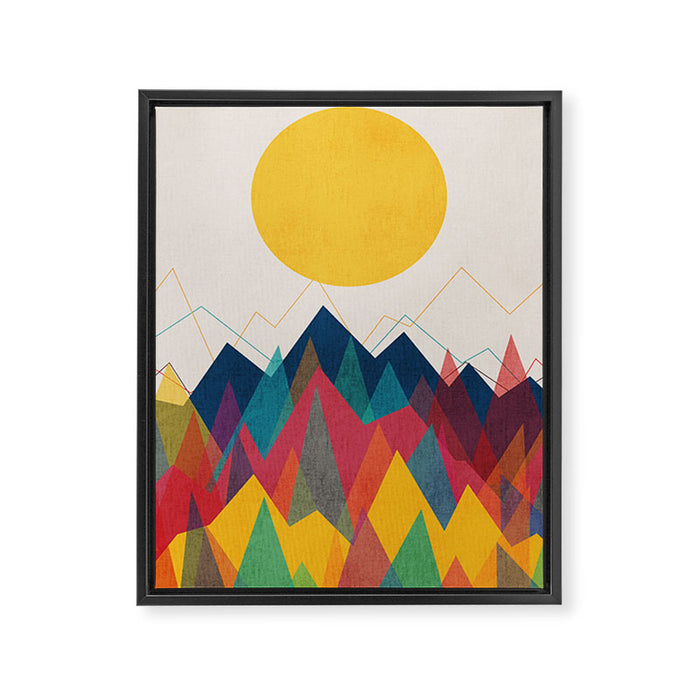 Uphill Battle Framed Canvas Print Gallery Image 1
