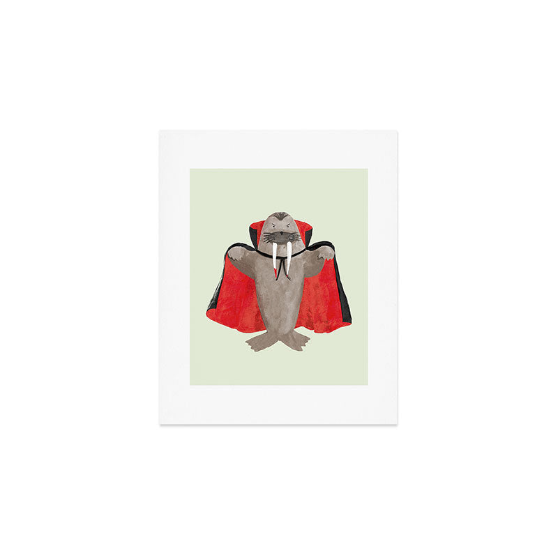 Vampire Walrus Art Print Gallery Image 1