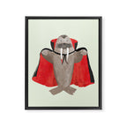 Vampire Walrus Framed Canvas Print Gallery Image 6