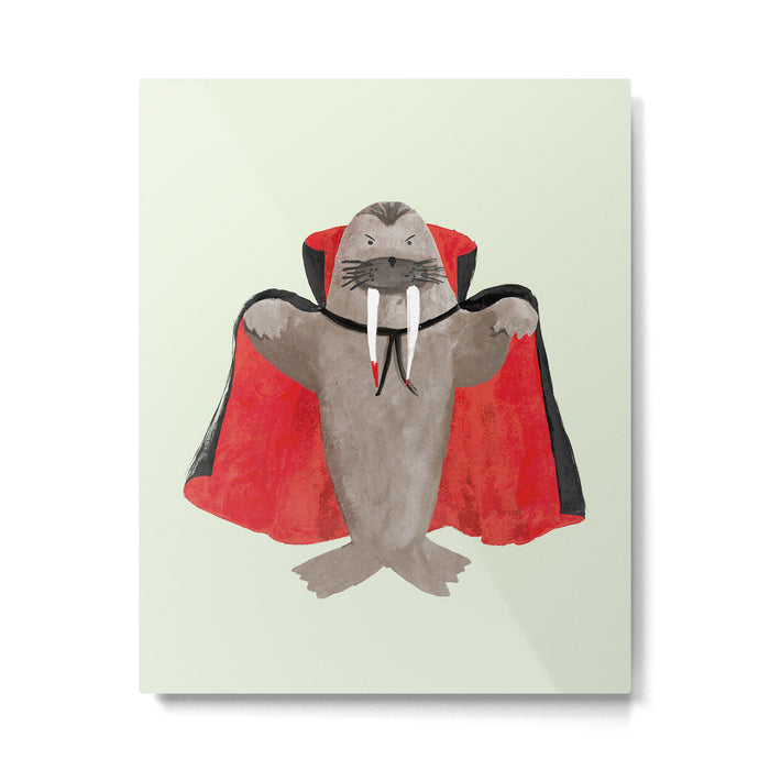 Vampire Walrus Metal Print Gallery Image 1