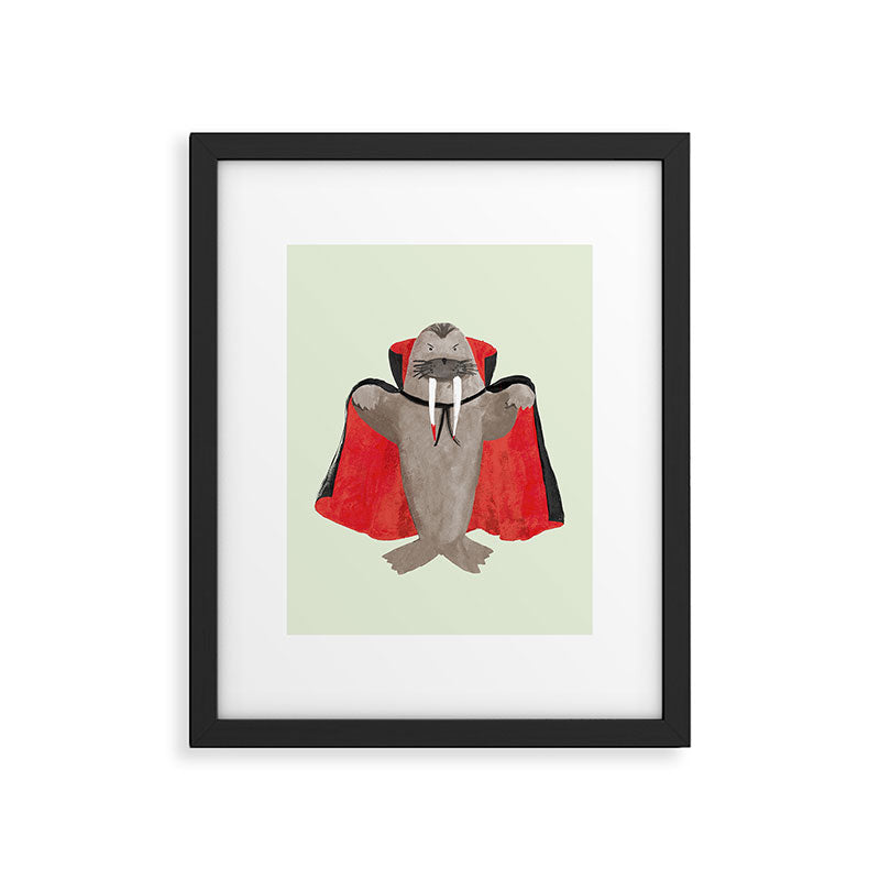 Vampire Walrus Framed Art Print Gallery Image 5