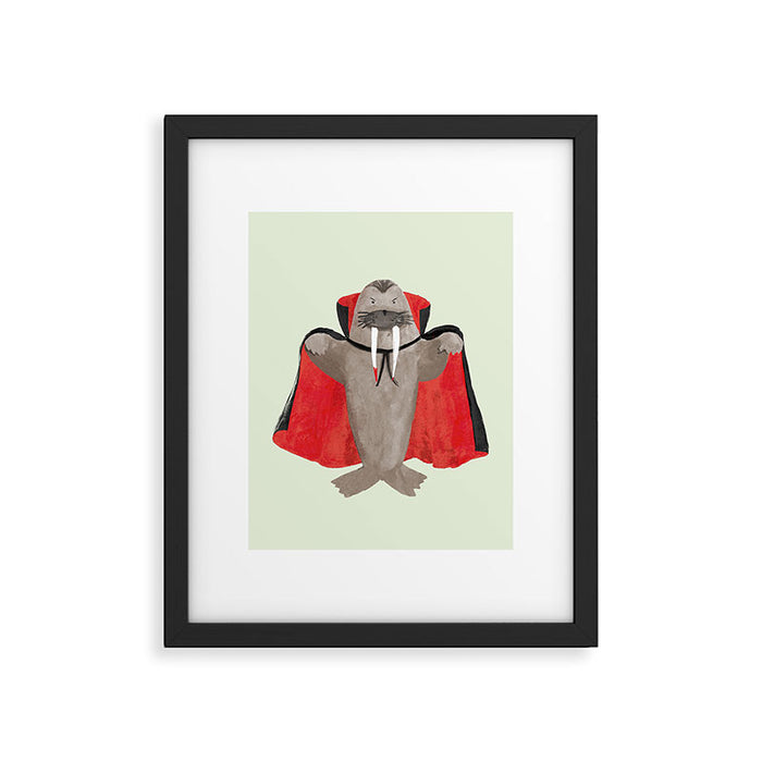 Vampire Walrus Framed Art Print Gallery Image 1