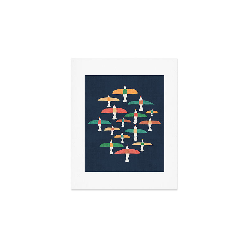 Vintage seagull Art Print Gallery Image 1