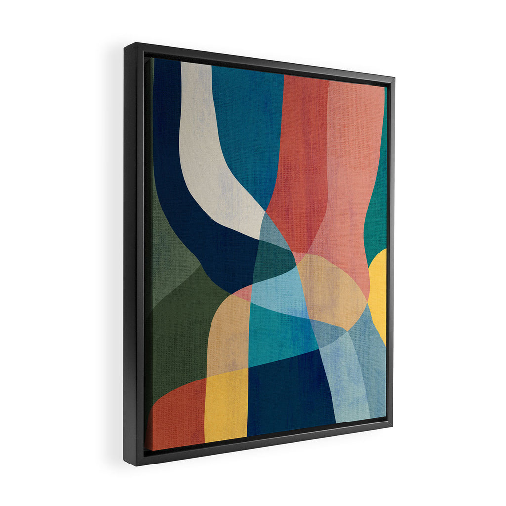 Waterfall and forest Framed Canvas Print Gallery Image 2