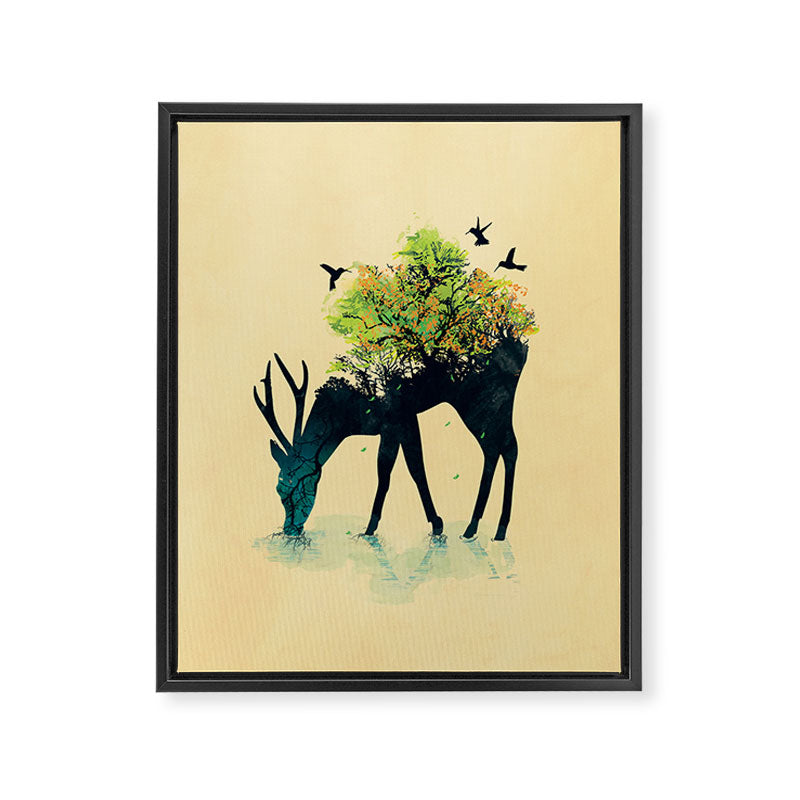 Watering (A Life Into Itself) Framed Canvas Print Gallery Image 6