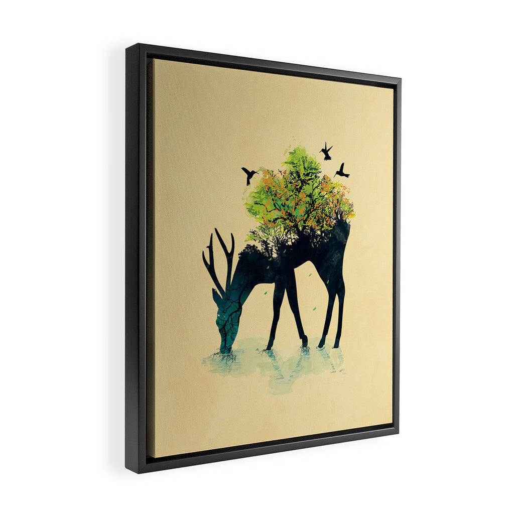 Watering (A Life Into Itself) Framed Canvas Print Gallery Image 2