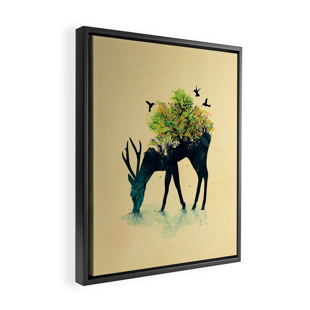 Watering (A Life Into Itself) Framed Canvas Print Gallery Image 2