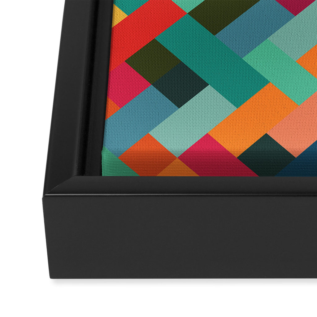 Weave Pattern Framed Canvas Print Gallery Image 3