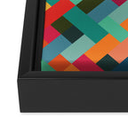 Weave Pattern Framed Canvas Print Gallery Image 3