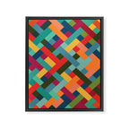 Weave Pattern Framed Canvas Print Gallery Image 8