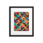 Weave Pattern Framed Art Print Gallery Image 6