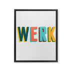 Werk Framed Canvas Print Gallery Image 6