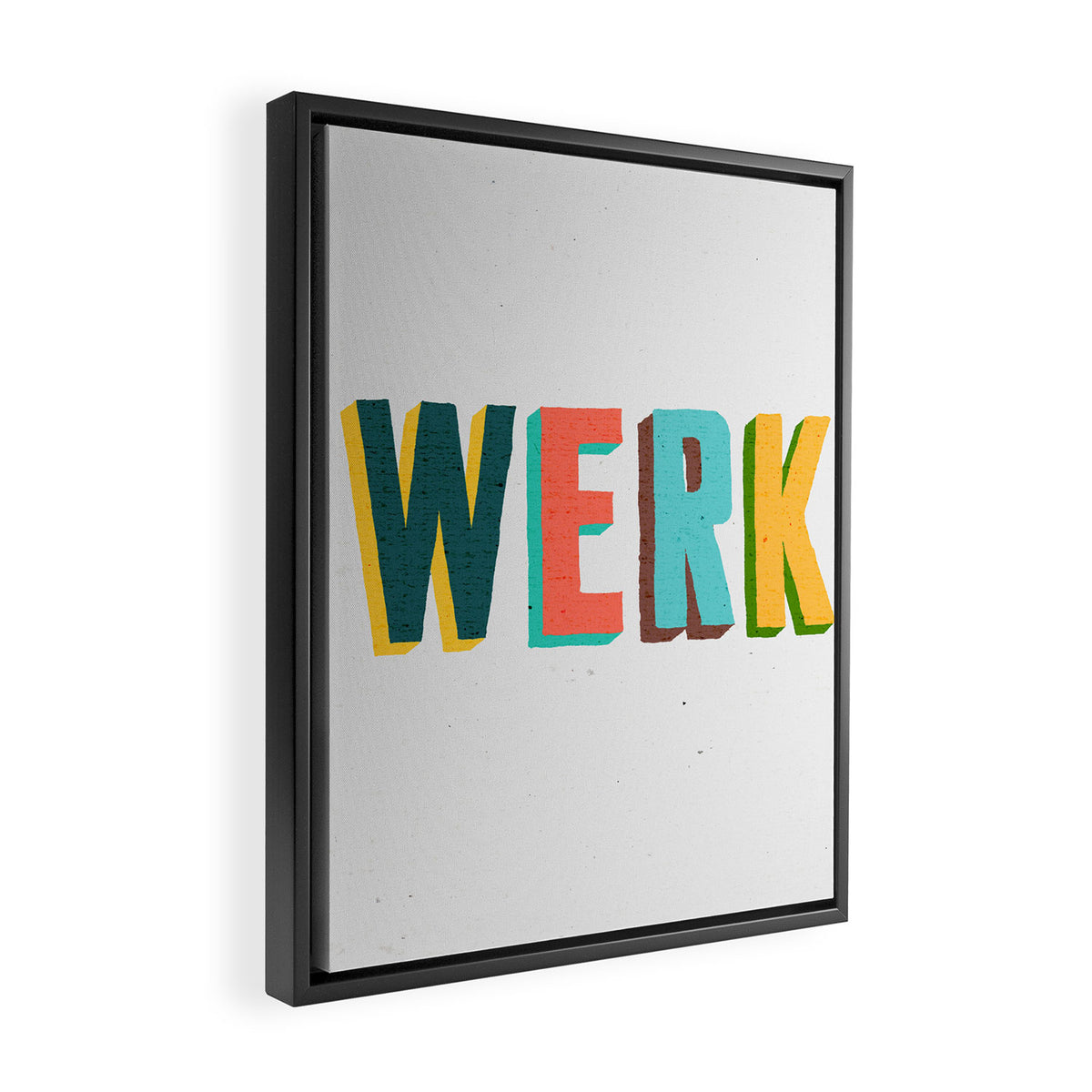 Werk Framed Canvas Print Gallery Image 2