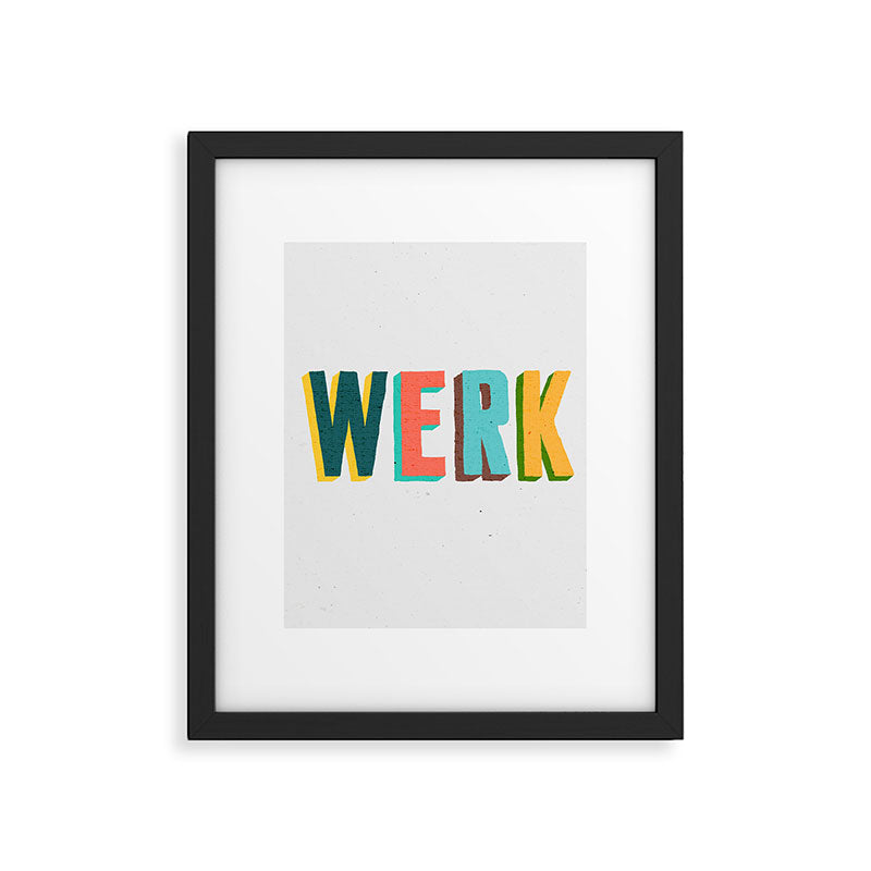 Werk Framed Art Print Gallery Image 5